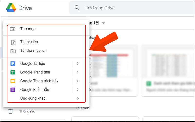 Chọn loại ứng dụng bạn muốn tạo mới.